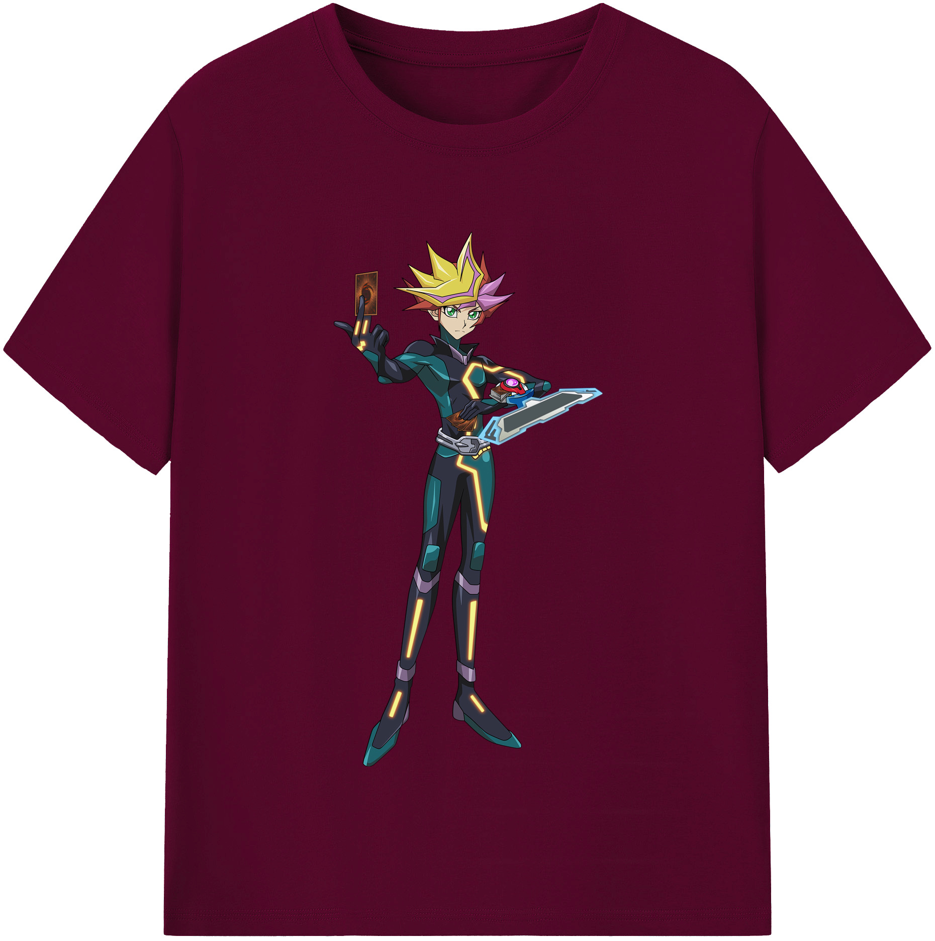（画像用） 遊☆戯☆王 Yu-Gi-Oh! レディースカジュアルプリントTシャツ（綿100％）
